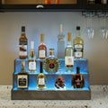 Illuminated Liquor Shelf 24 Inch LED Bar Bottle Display Unit – Wall Mounted Floating Shelf for Home Bar & Man Cave