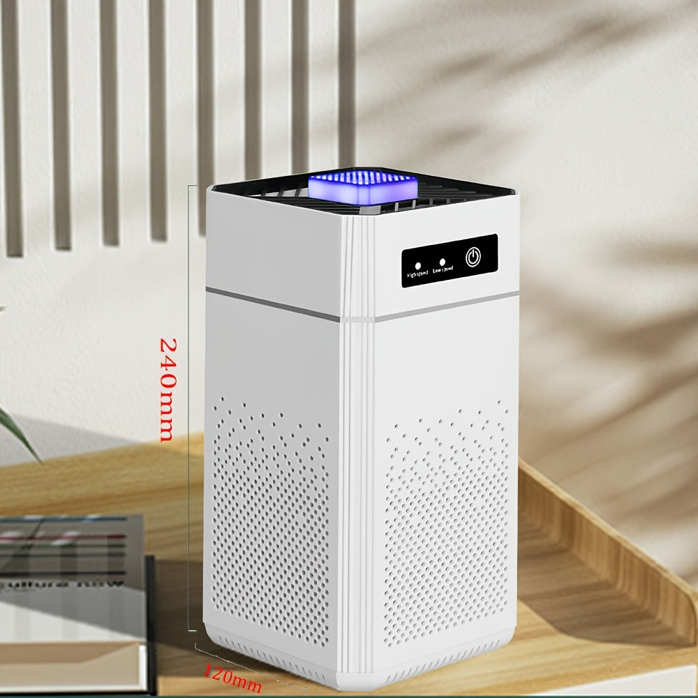 Portable Air Purifier 2 Pack USB Powered Ultra-Quiet 34dB with Replacement Filters – Personal Air Cleaner for Bedroom, Home Office, Desk & Dorm Room, Removes Dust, Allergens & Odors