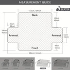 Elastic Strap Sofa Slipcover – Washable Couch Cover for Recliner Armchair Loveseat 1 2 3 4 Seater, Pet Dog Cat Proof Furniture Protector for Living Room