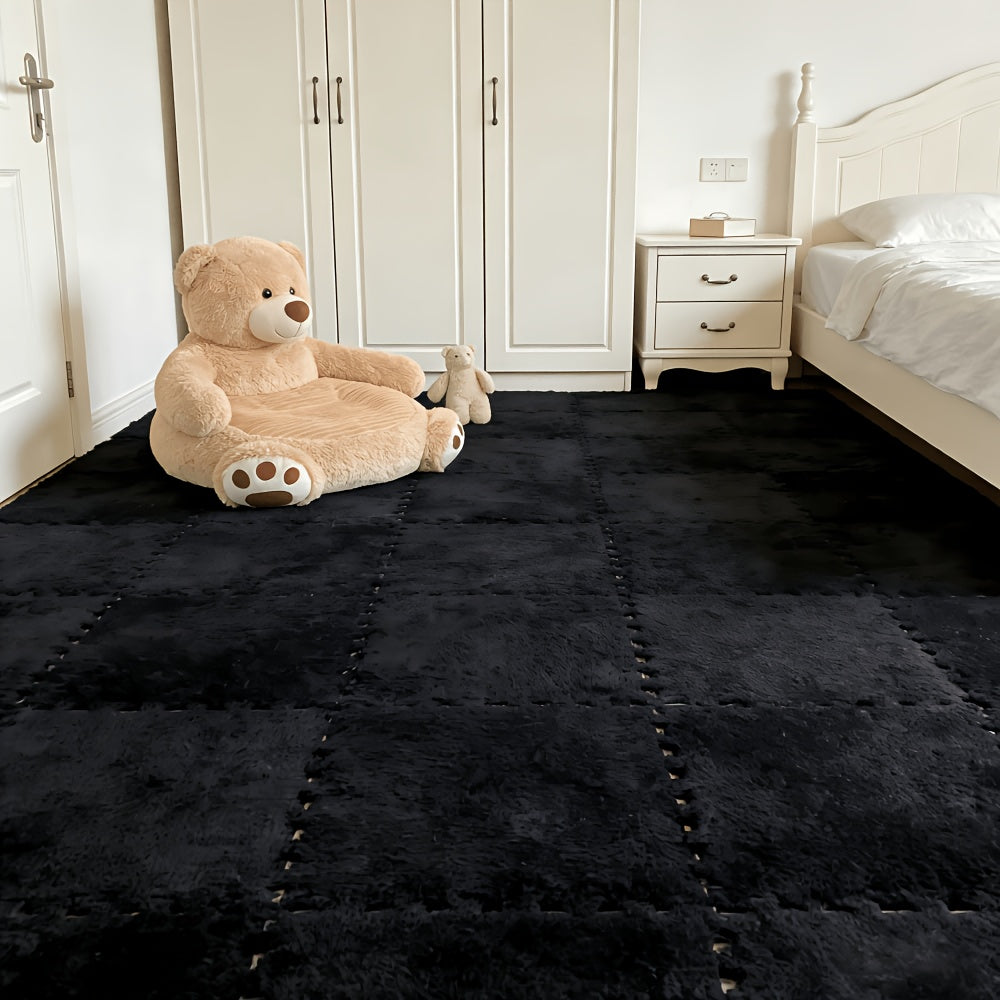 19-Piece Interlocking EVA Foam Floor Tiles – Soft, Washable, Non-Slip Puzzle Floor Mat for Bedroom, Living Room, Playroom & Pet Area (8 Colors)