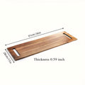Extra Large Acacia Wood Charcuterie Board 36x12 Inch with Handles and 2 Stands - 3ft Rectangular Cheese and Meat Serving Platter for Party Entertaining - Oversized Grazing Board Gift