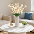 Artificial Delphinium Flowers 6pcs 33.5 Inch Long Stem Faux Snapdragon for Vase, Wedding, Home & Party Decor