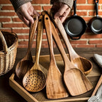 Premium Wooden Kitchen Utensil Set | Heat-Resistant, Non-Stick Safe | 3, 5 or 10 Piece