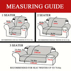 Stretch Sofa Slipcover Non-Slip Elastic All Season Dust Proof Cat Scratch Protector - Durable Couch Cover Living Room 1 2 3 Seater 4 Colors