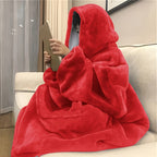Double Sided Throw Blanket Super Soft Oversized Cozy Knit Blanket Machine Washable for Couch Bed Office Chair Pad Wearable Blanket Multiple Colors
