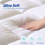 4 Inch Gel Memory Foam Mattress Topper | Dual Layer 2" Gel Foam + 2" Pillow Top, Removable Washable Cover, 8-21" Deep Pocket – Twin, Twin XL, Full, Queen