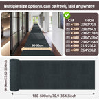 Non-Slip Striped Runner Mat – Self-Adhesive Trimmable Polyester Carpet for Hallway, Kitchen, Stairs, Garage & Patio | 5 Colors, 4 Sizes