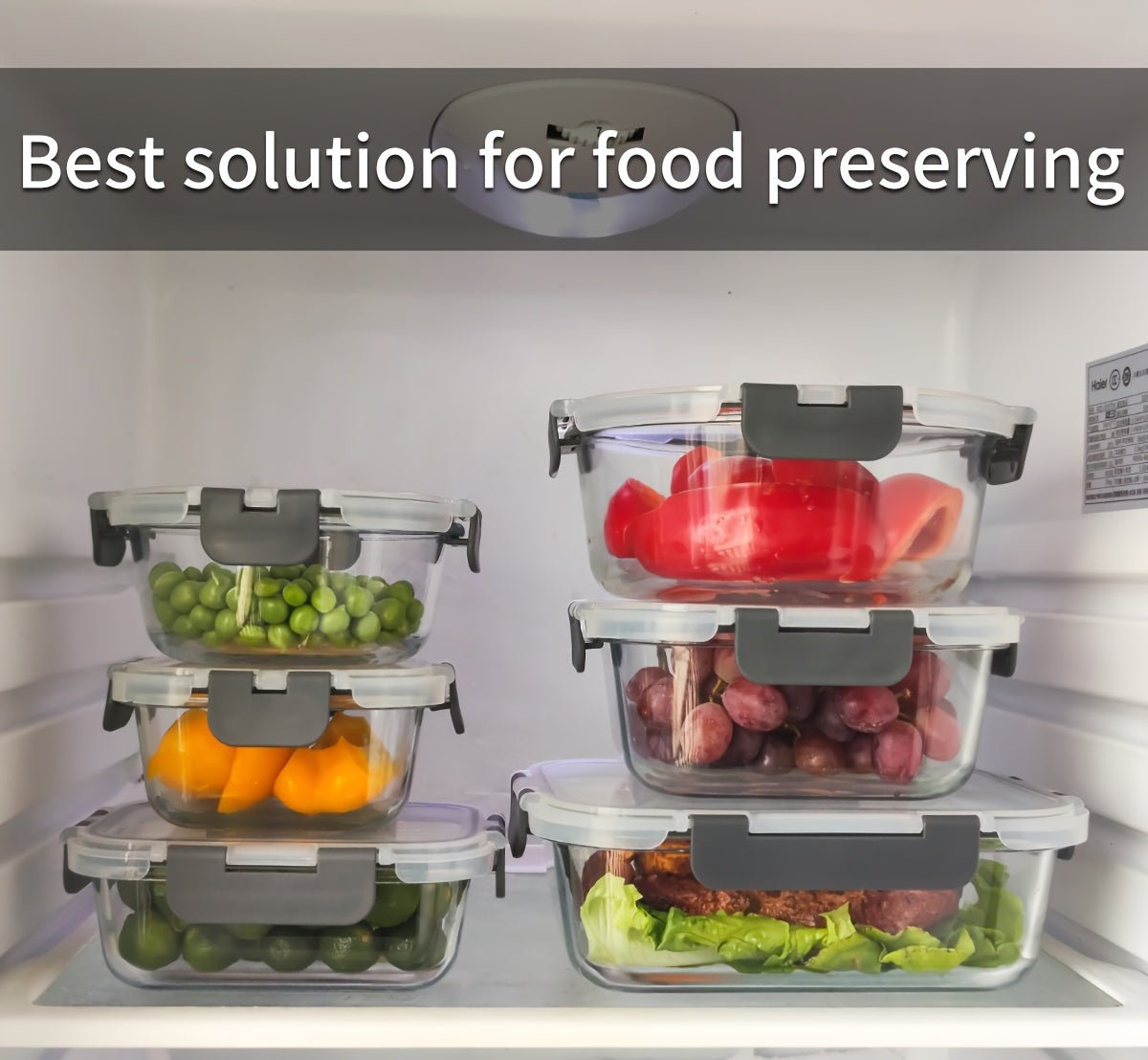 12-Pack Glass Food Storage Containers with Airtight Lids – Meal Prep Containers, Dishwasher Safe, BPA Free, Mother's Day & Holiday Gift Set