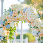 Bulk Artificial Hydrangea Flower Heads 72pcs with Stems - Faux Hydrangea Flowers for Home, Wedding & Party Decorations, Floral Arrangements & Centerpieces