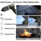 Cordless Handheld Vacuum Cleaner 12KPa High Suction – Blow & Suction Dual Mode, Ultra-Lightweight 12.2oz, 2x2000mAh Battery, Type-C Charging, Mini Portable Vacuum for Car Home Office Pet Hair