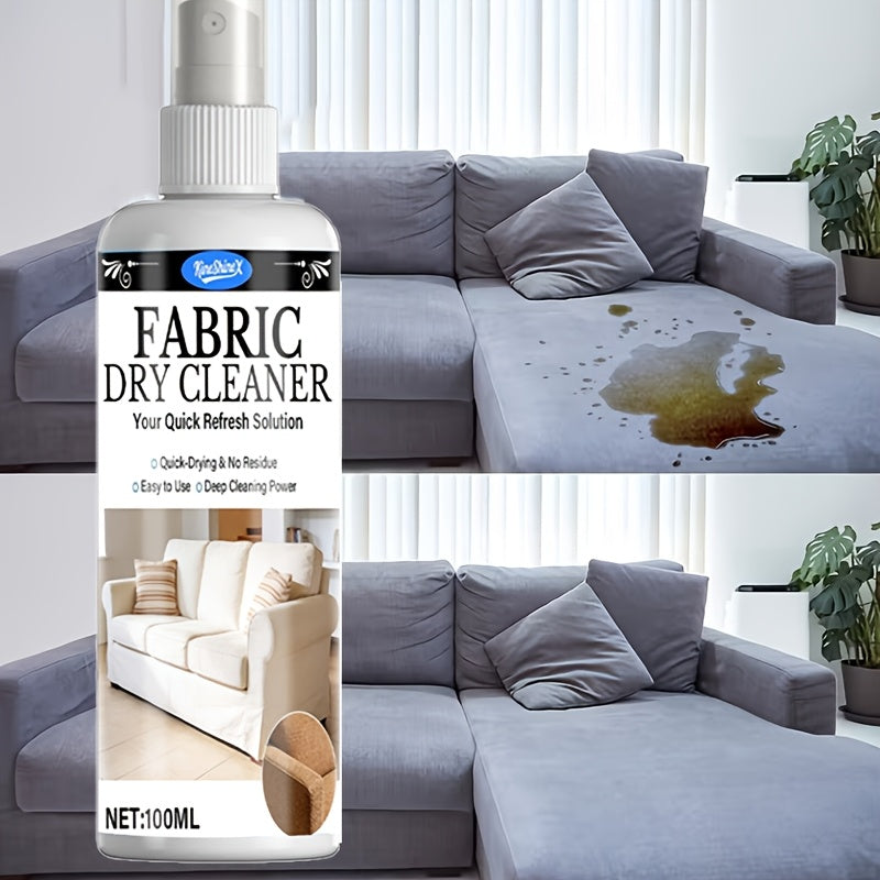 Sofa & Fabric Stain Remover Spray, Citric Acid Formula Multi-Surface Upholstery Cleaner, Non-Toxic Quick-Drying Safe for Sofas, Upholstery & Car Interiors