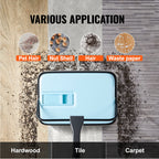 Manual Carpet Sweeper No Battery Needed 300ml Dustbin 180° Rotating Head Floor Sweeper for Carpet Hardwood Tile Pet Hair Home Office