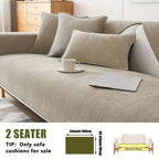 Chenille Ribbed Sofa Cover – Pet-Friendly Non-Slip Stretch Slipcover, Machine Washable Sofa Protector for 2, 3 & 4-Seater and Sectional Sofas, Modern Living Room Couch Cover