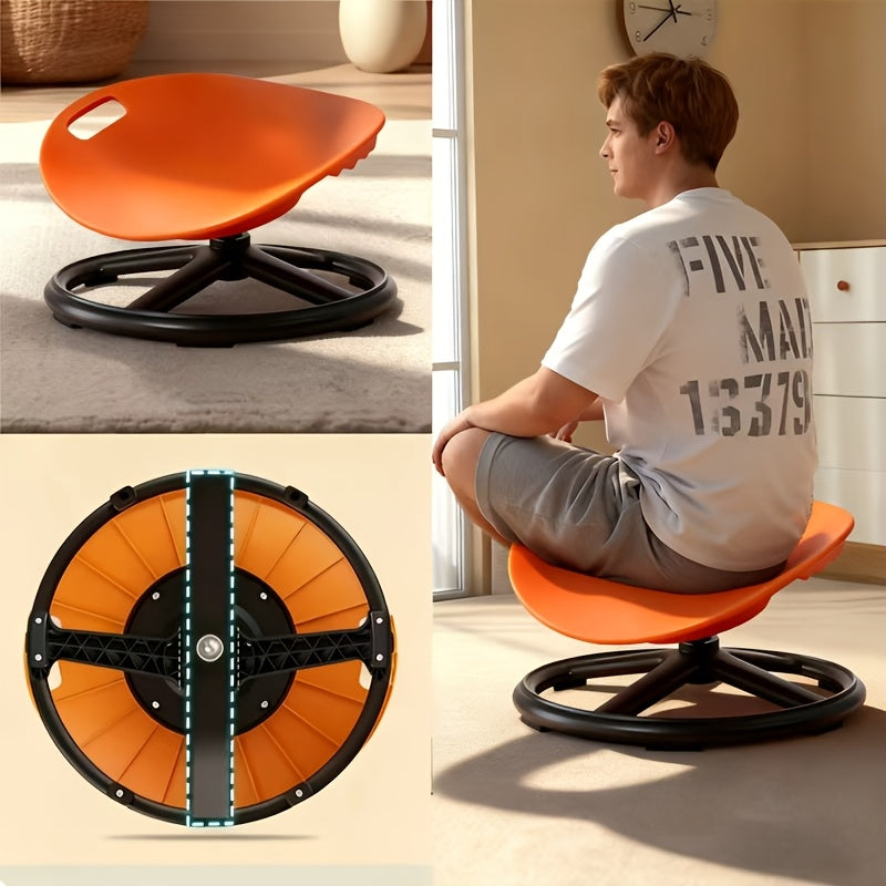 Sensory Spinning Chair for Kids with Anti-Slip Metal Base – Balance & Concentration Training Seat for Autism, Therapy & Home Use, Sensory Integration Exercise Chair for Training Centers, Gift Idea