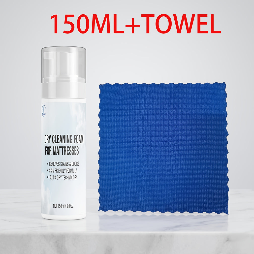 No-Rinse Furniture & Mattress Spot Cleaning Spray - Fabric Stain Remover for Sofas, Carpets & Car Seats, Spray-Wait-Wipe Formula, Quick Dry No Sticky Residue