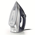 Ceramic Steam Iron 1700W Rapid Heating – Ceramic Coated Soleplate, Precise Thermostat Dial, Self-Cleaning, Auto-Off, 10.14oz Water Tank, Home Clothes Ironing, Grey