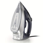 Ceramic Steam Iron 1700W Rapid Heating – Ceramic Coated Soleplate, Precise Thermostat Dial, Self-Cleaning, Auto-Off, 10.14oz Water Tank, Home Clothes Ironing, Grey