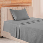 Luxury Striped Bed Sheet Set 3 or 4 Pcs – Hotel-Quality Deep Pocket 16", Extra Soft Breathable Cooling Sheets, Wrinkle & Fade Resistant, Twin Twin XL Full Queen King Cal King, 11 Colors