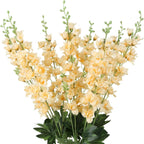 Artificial Delphinium Flowers 6pcs 33.5 Inch Long Stem Faux Snapdragon for Vase, Wedding, Home & Party Decor