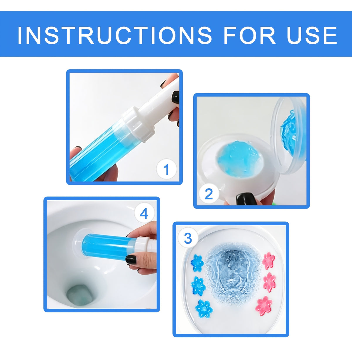 Toilet Bowl Cleaning Gel Flowers 84/168 Pcs Freshener Deodorizer Prevents Stains Limescale Safe on Glaze for Home RV Yacht Kitchen Sink Bathroom Essentials
