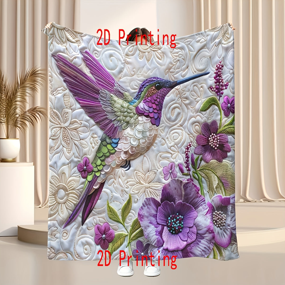 Butterfly Flannel Blanket – Soft Gift for Mom from Daughter | 2D Print Throw Blanket | Mother’s Day, Christmas, Thanksgiving & Birthday Gift | 4 Sizes