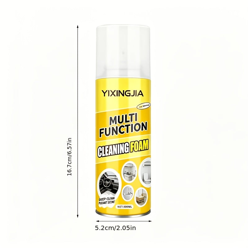 Multi-Surface Foam Cleaner & Degreaser Spray 300ml - Heavy Duty Deep Clean for Kitchen Stoves, Bathroom, Car Upholstery, Sofa & Furniture