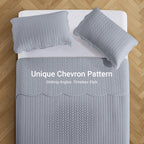 Microfiber Quilt Bedspread Set All Season Lightweight – Soft Breathable Quilted Coverlet Twin Full Queen King 16 Colors Machine Washable