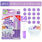 Toilet Bowl Gel Stamps 4 or 8 Pack 56–112 Count with Dispenser – 6 Fragrances Bathroom Cleaning Gel Stamp Prevents Limescale & Toilet Ring Fresh Flower Scent Air Freshener