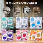 Small Space Air Freshener 2, 6 or 12 Pack – Odor Eliminator for Closets, Bathrooms & Pet Areas, 6 Scents, 0.25 fl oz Each Lasts Up to 30 Days, Fresh Scent Home Deodorizer