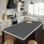 Silicone Kitchen Counter Mat Extra Large, Nonslip Heat Resistant Countertop Protector, Nonstick Waterproof Craft Mat & Table Placemat, Multi-Size in Gray, Black & Translucent