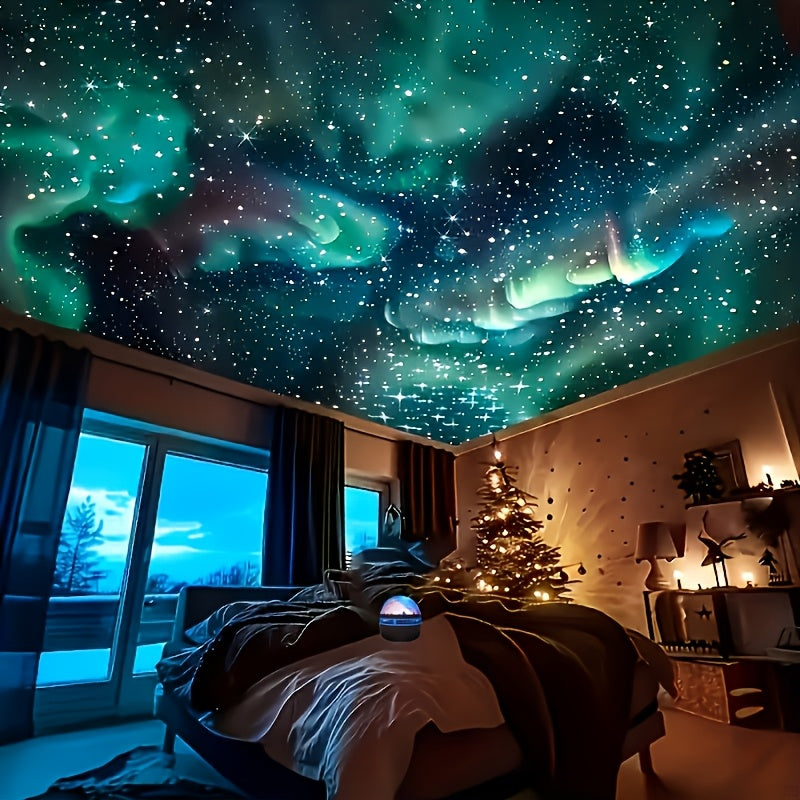 Starry Sky Mood Light – Milky Way Design 7-Color USB Frosted Glass Table Lamp with Remote Control for Bedroom Party Decor