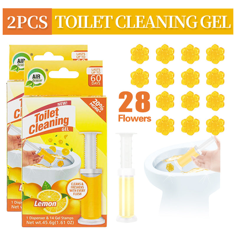 Gel Stamp Toilet Bowl Cleaner & Air Freshener 28/84 Count – Fresh Flower Gel Stamps Prevent Limescale & Toilet Rings – 6 Scent Options, 2 or 6 Pack Bathroom Cleaning Gel Stamps