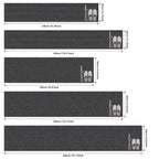 Non-Slip Hallway Runner Rug Self-Adhesive TPR Backing Ultra-Thin 0.4mm 5 Colors 6 Sizes for Kitchen Bedroom Living Room Entryway Hardwood Floors