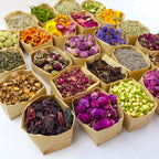 Dried Flowers Craft Set 24pcs Roses Jasmine Peony Lavender Forget-Me-Not Dried Plant Kit for Resin Jewelry Making DIY Candle Soap Scrapbooking Seasonal Decor