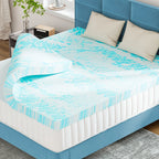 Memory Foam Mattress Topper CertiPUR-US Certified | Cooling Gel | 2" 3" 4" Thick | Standard & 5-Zone | Twin Full Queen King Cal-King