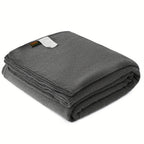 Merino Wool Blanket – Large 62”×86” Warm Thick Washable Throw | Sofa, Bed, Camping & Outdoor | 6 Colors | All Seasons