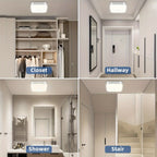 Rechargeable Motion Sensor Ceiling Light with Remote – 5 Brightness Levels 4 Color Temperatures Dimmable Wireless LED Light for Closet Shower Pantry Hallway Porch Shed