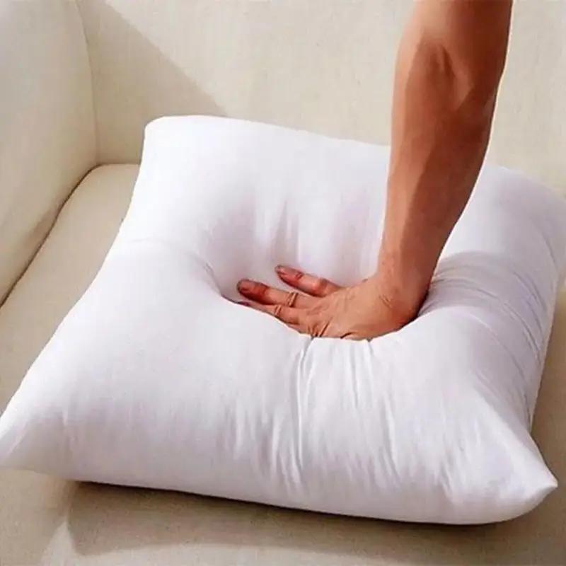 Throw Pillow Inserts 4-Pack 20x20 Inch Soft Hypoallergenic Polyester Fiber Stuffing Cushion Core with Zipper for Sofa Couch Bed Square White Pillow Filler