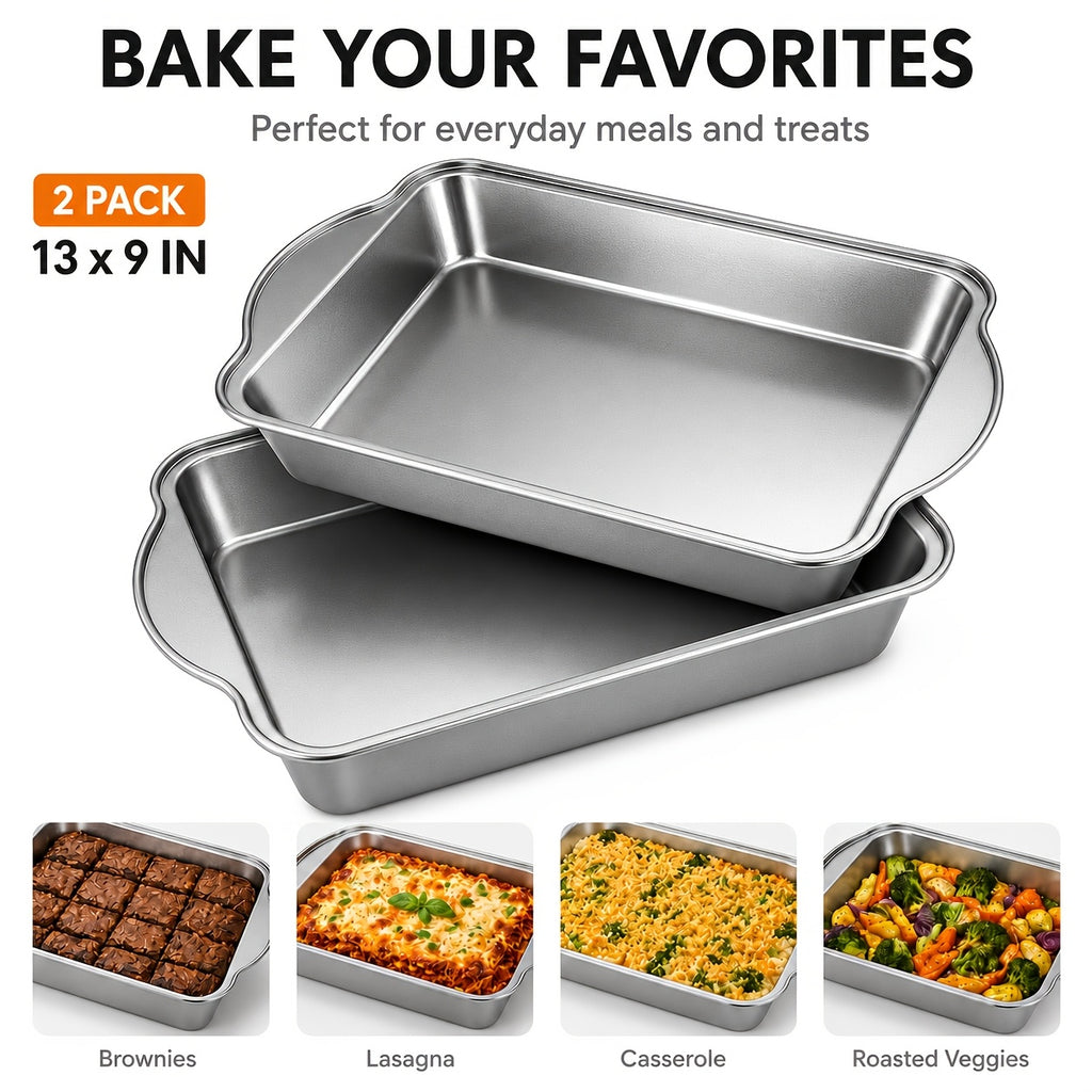 Bakeware Set – Nonstick Bread Baking Pan, Silicone Muffin Mold & Cupcake Liners | Choose Bread Pan 4-Pack, Extended Pan, Silicone Muffin Mold 35/70-Pack, or 310-Pc Paper Liners