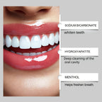 Hydroxyapatite Toothpaste 3 Pack 7.5% Nano Formula with Toothbrush Whitens Teeth Freshens Breath Travel Home Oral Care - Gift for Women