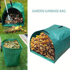 Garden Leaf Bags Reusable 52 Gallon with Handles Waterproof Yard Waste Bag for Fallen Leaves Plant Debris Lawn Clippings Compost 1 or 2 Pack
