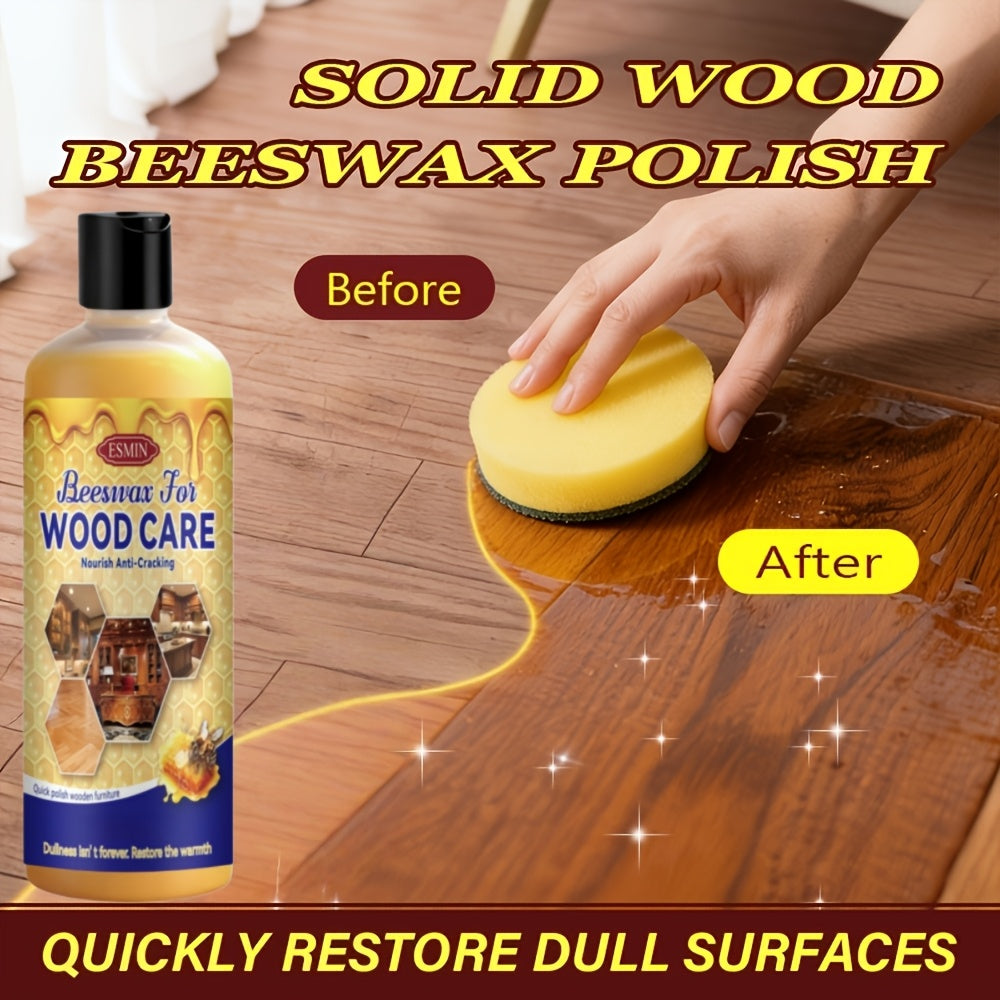 Beeswax Wood Restoration Cream 3pcs Professional Grade | Scratch Repair & Care Polish for Solid Wood Furniture Floors Countertops Doors Windows, Restores Shine Lasting Fragrance