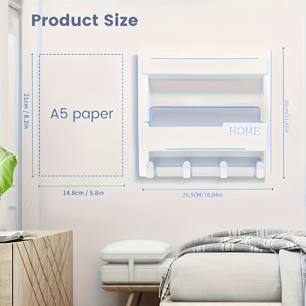 Self-Stick Bedside Floating Wall Shelf – No-Drill Wall Mount Bedroom Storage Organizer for Girls Room Aesthetic Decor, Cute Bedside Accessories Shelf for Bedroom Organization