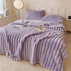 Faux Rabbit Fur Blanket Ultra-Soft Plush Throw for Bed & Couch – Lightweight Cozy Blanket in 8 Colors, Twin to King Size, Safe for Kids & Adults