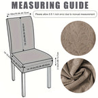 Dining Chair Covers 4/6pcs – Plant Print Stretch Parsons Chair Slipcovers 90% Polyester Elastic Band All-in-One Seat & Back Protector, Vintage Elegant Style for Kitchen Wedding Mother's Day Gift