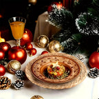6pcs Natural Rattan Round Placemats 11.8in Heat Resistant Non-Slip Bohemian Wicker Table Mats for Dining Wedding Christmas Thanksgiving