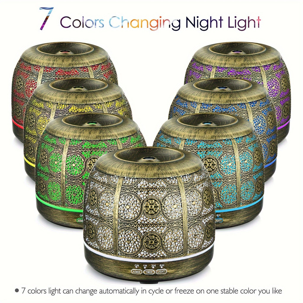Large Room Essential Oil Diffuser 16.91oz Metal Body Soundwave Technology Aromatherapy Diffuser for Home Office Holiday Gift Thanksgiving Halloween Christmas