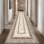 French Style Corridor Runner Rug Washable Soft Non-Slip Long Hallway Carpet for Living Room Kitchen Bedroom Entrance Multiple Lengths