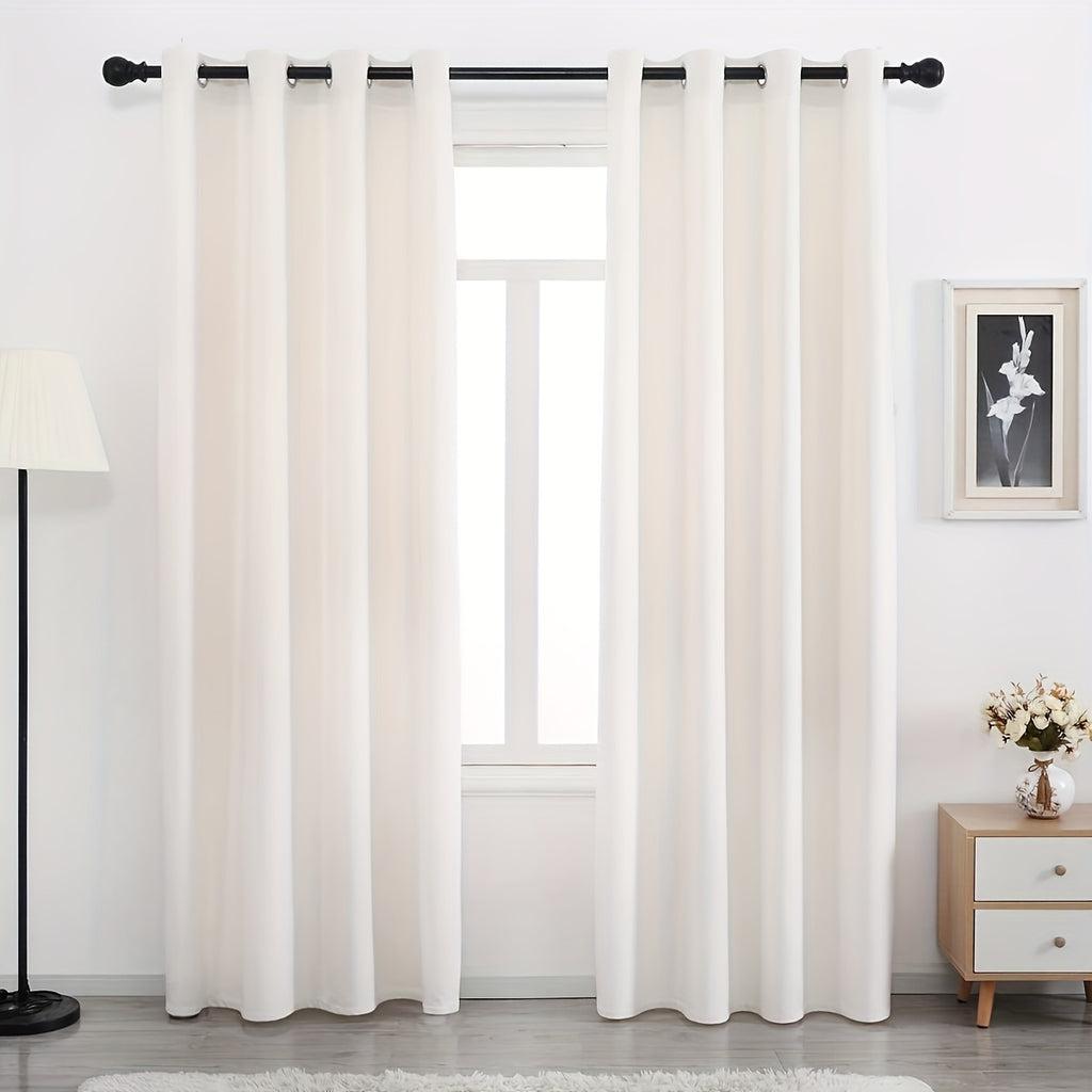 Velvet Curtains 52” Wide – Soft Grommet Thermal Insulated Light Filtering Velvet Window Panels for Bedroom | 2-Panel Set in 14 Colors & 7 Lengths