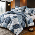 Diamond Pattern Quilt Bedding Set with Pillowcases 2/3 Piece – Soft Breathable Lightweight Comforter Twin Queen King 30+ Colors